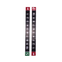 Calibration Sticker - Number Graduated Port/Starboard (16.5cm X 2cm) - Set Of 2