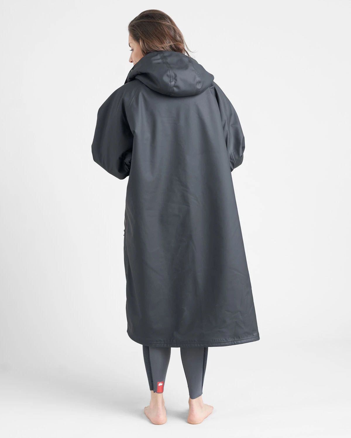 Outlet - Aquafleece Robe- BLACK/RED - Image 2