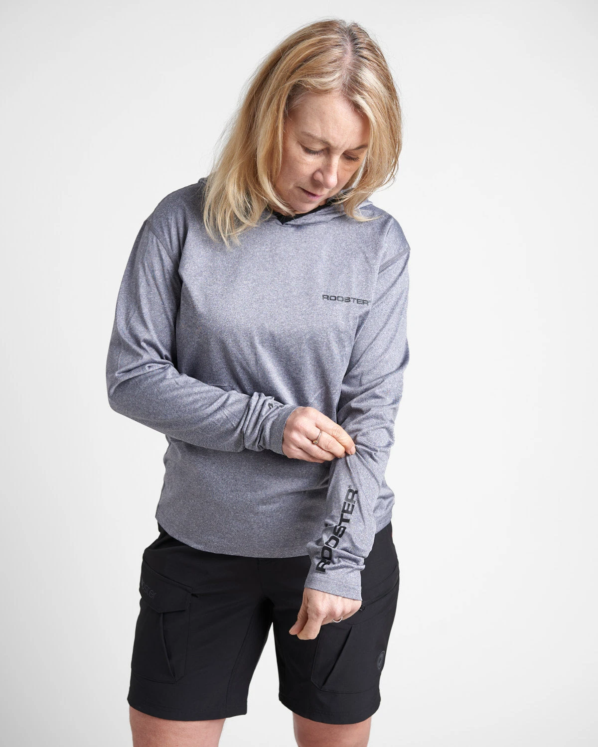 Hooded Quick Dry UVF 50+ Tech T-Shirt Long Sleeved - Image 3