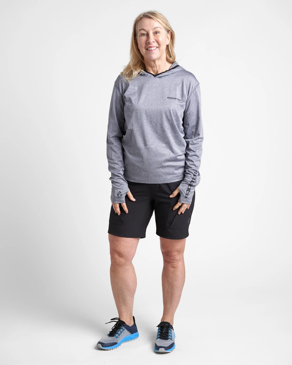 Hooded Quick Dry UVF 50+ Tech T-Shirt Long Sleeved - Image 8